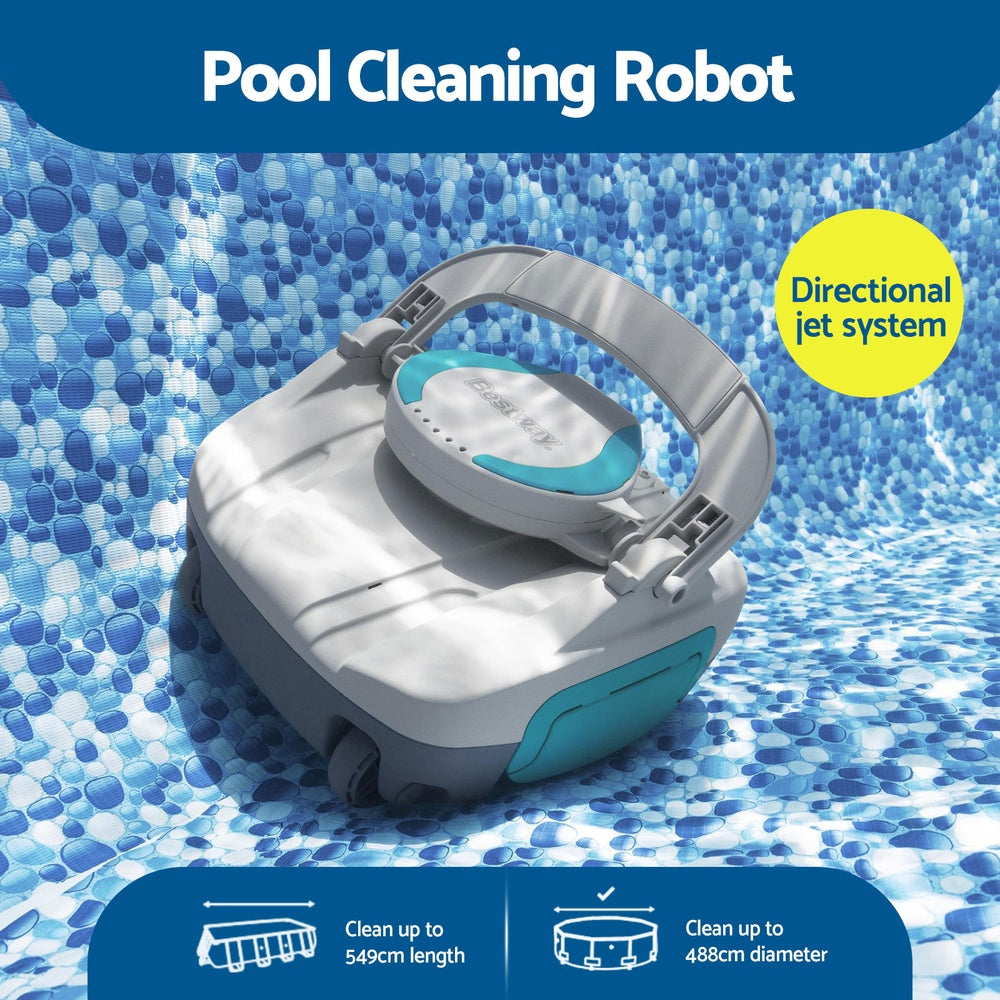 Bestway Robotic Pool Cleaner Cordless Automatic Robot Clean Swimming Pools Floor